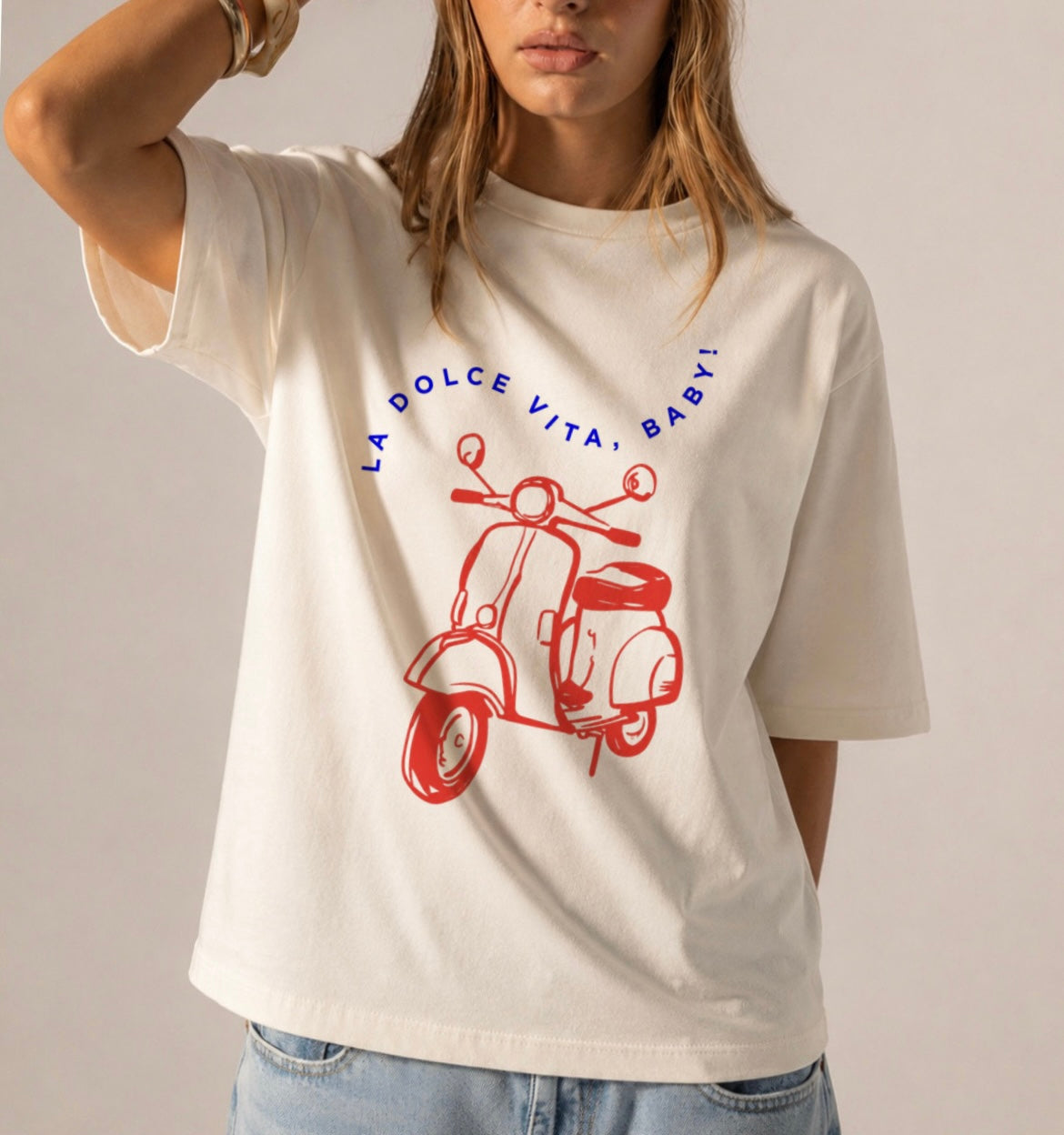 La Dolce Vita Vespa Shirt Italian Summer Graphic Tee Retro Italy Vacation