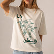 T-shirt Palestine : Motif rameau d'olivier arabe, T-shirt en coton Héritage 1948
