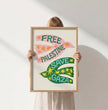 Free Palestine Save Gaza Poster Printable Wall Art Digital Download Protest Typography Decor Modern