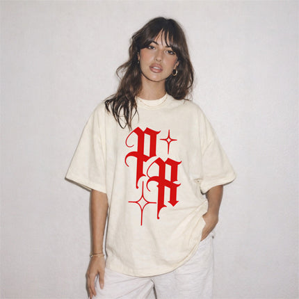 Puerto Rico PR T-Shirt | Vintage Gothic Letter Tee | Boricua Pride PR Graphic Unisex Top