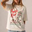 T-shirt Porto Rico, motif palmier tropical, unisexe, pour les vacances, île