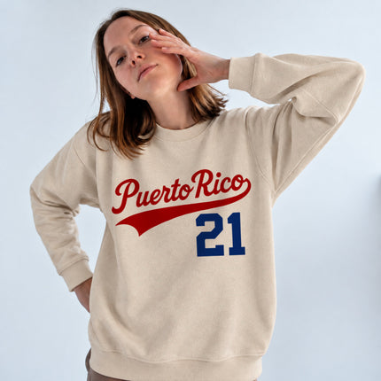 Puerto Rico 21 Sweatshirt Custom Number