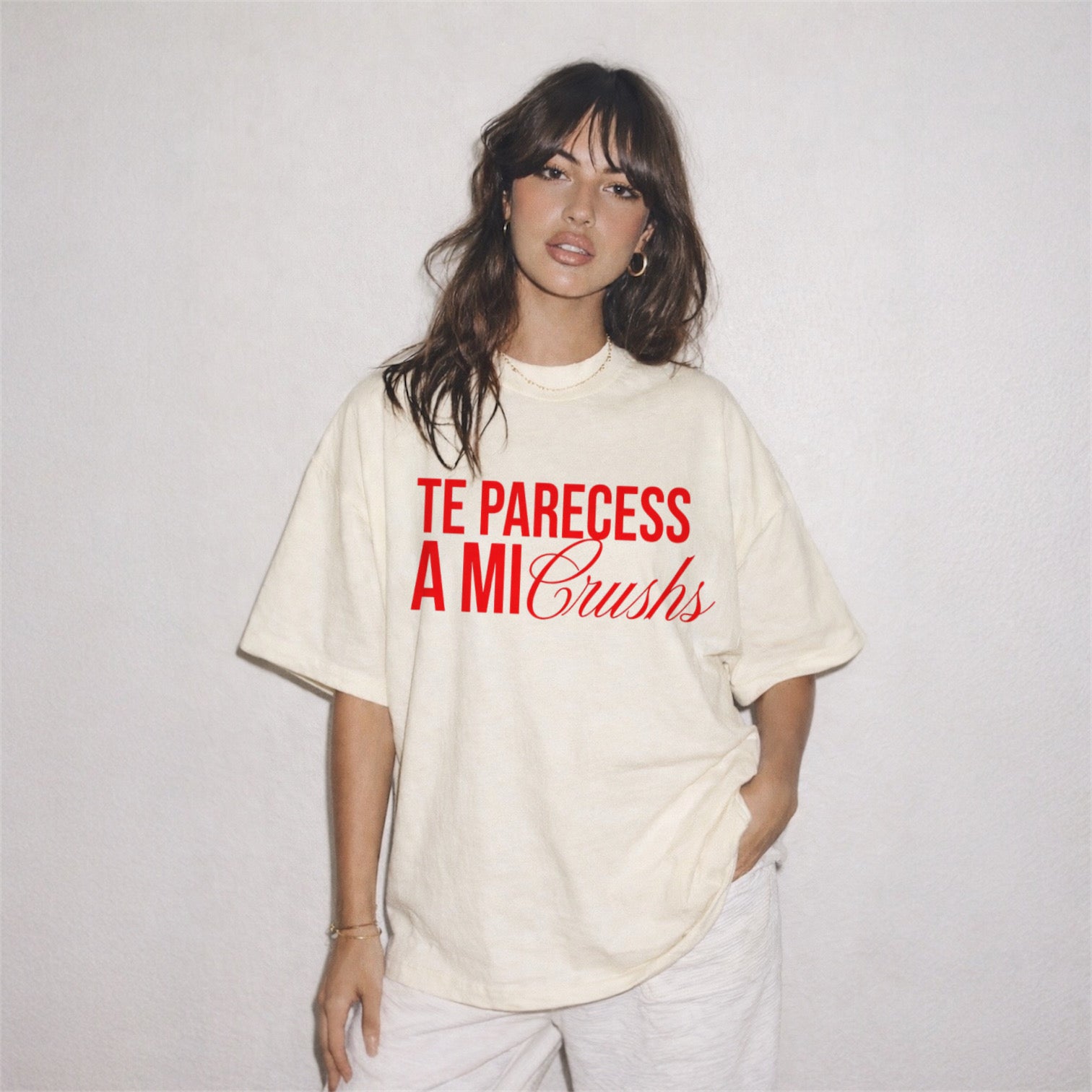 Te Pareces A Mi Crush Shirt Funny Spanish Valentine Flirty Quote Unisex Tee