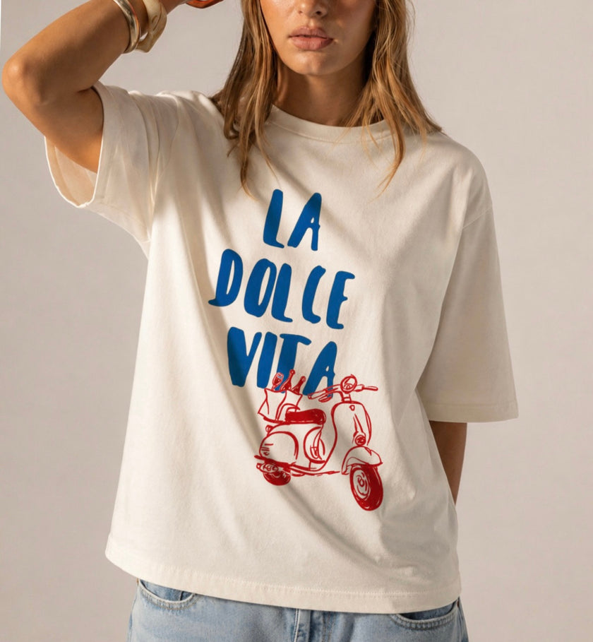 La Dolce Vita Vespa Shirt Italian Summer Graphic Tee Vintage Amalfi Coast Unisex