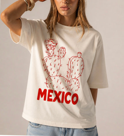 Mexico Cactus Shirt Mexican Heritage Tee Desert Graphic Travel Souvenir Gift