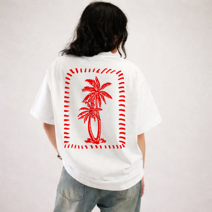 Palm Tree Shirt Tropical Summer Graphic Tee Beach Vacation Gift Unisex Streetwear
