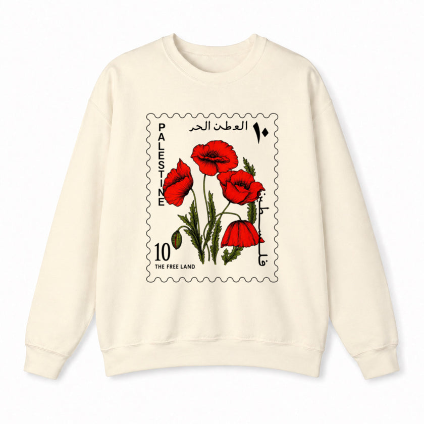 Sweat-shirt pastèque Palestine, Free Palestine 1948, écriture arabe, unisexe, col rond