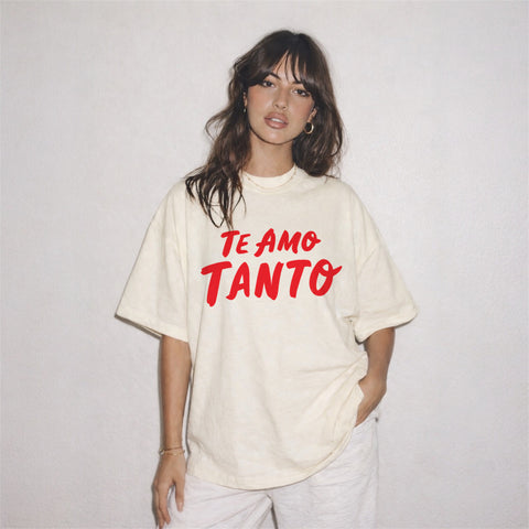 Te Amo Tanto Shirt Valentine Gift Spanish Love Quote Romantic Couple T Shirt