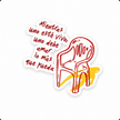 Spanish Sticker Mientras Uno Este Vivo Chair Art