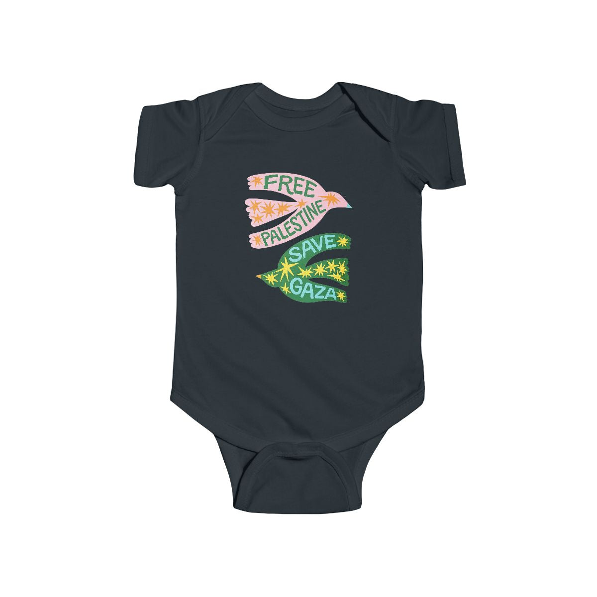 Baby Onesie Free Palestine Save Gaza Infant Bodysuit Cotton Newborn Gift Clothes