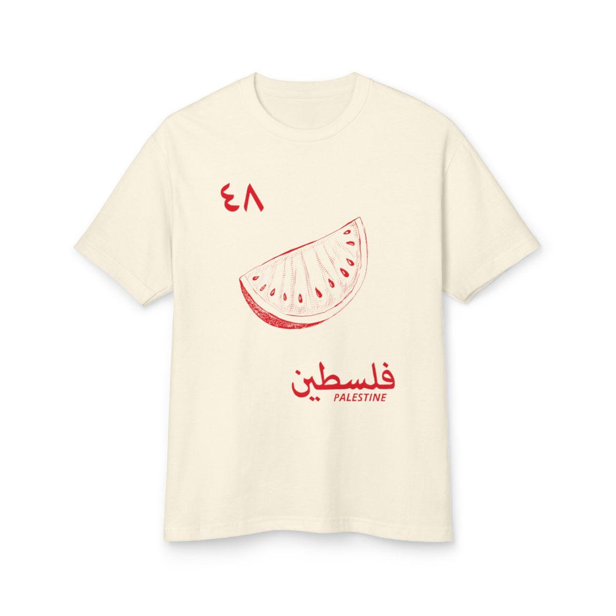 Palestine T-Shirt 1948 Arabic Graphic, Watermelon Design Tee For Free Palestine