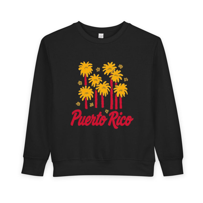 Puerto Rico Kids Sweatshirt Toddler Palm Tree Pullover Cute Caribbean Winter Gift Cozy