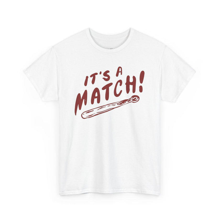 Couple Matching T-Shirt It's a Match! Matchstick Shirt, Couples Matching Top, Valentine Day Tee