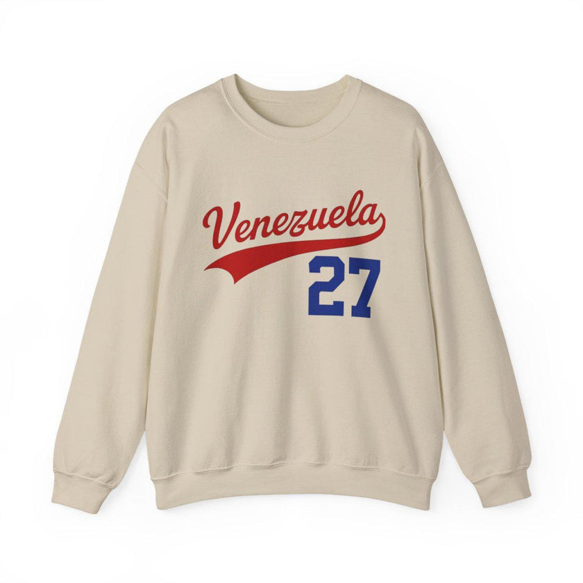 Venezuela Sweat-shirt Vintage Rétro Numéro Personnalisé Style Baseball Fierté Nationale Cadeau Unisexe Haut