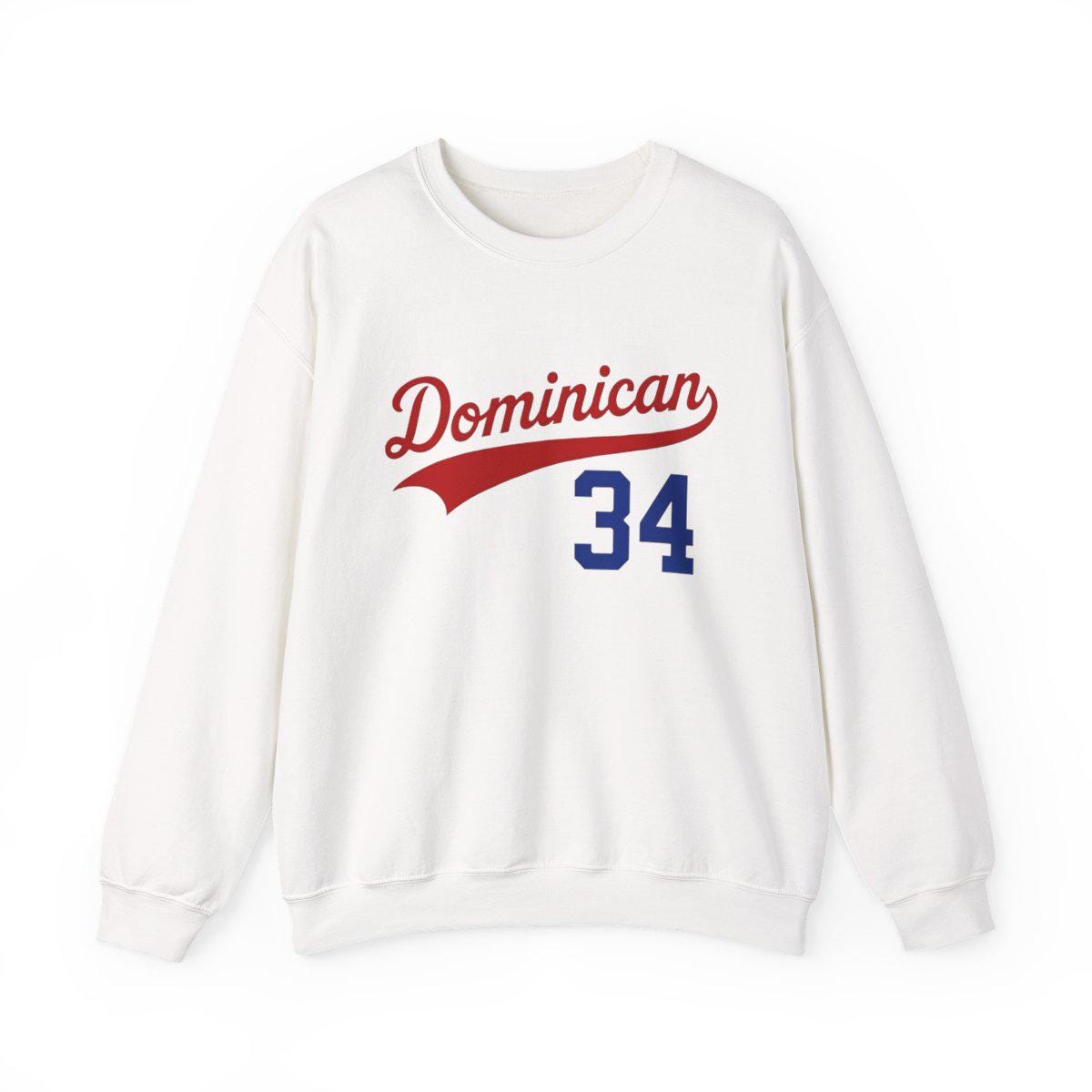 Sweat-shirt dominicain vintage, numéro personnalisé dominicain, col ras du cou, streetwear neutre, pull douillet, cadeau de voyage unisexe