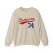 Sweat-shirt dominicain vintage, numéro personnalisé dominicain, col ras du cou, streetwear neutre, pull douillet, cadeau de voyage unisexe