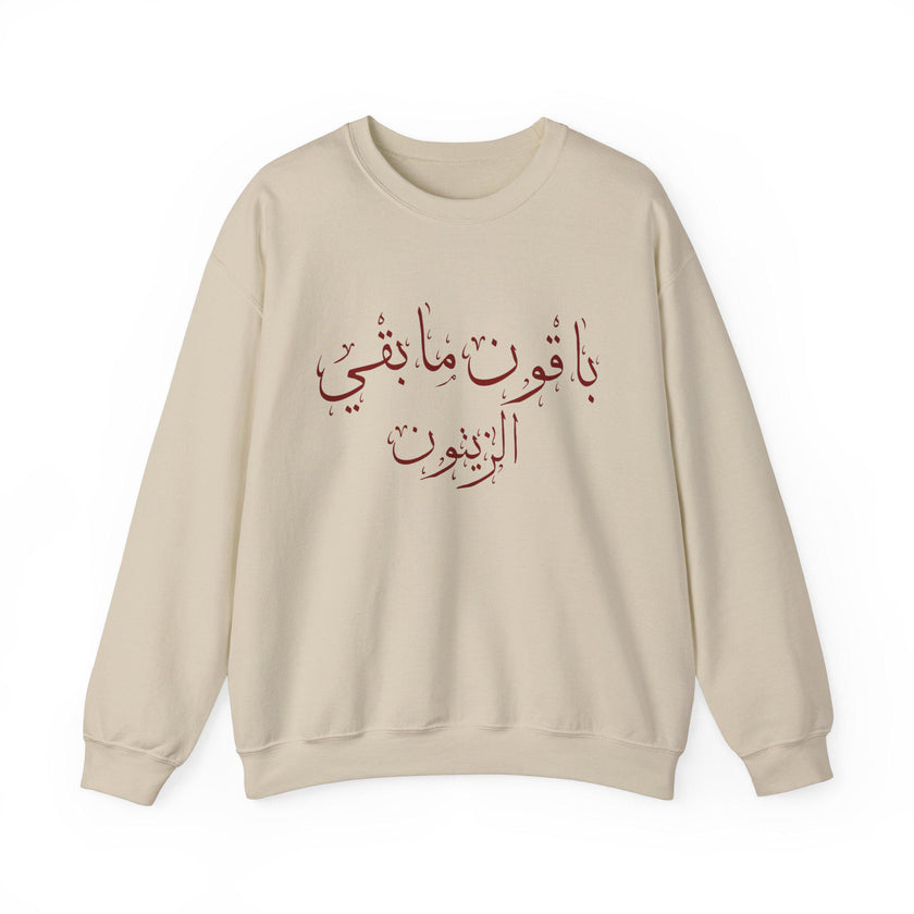 Sweat-shirt calligraphique arabe représentant l'identité, la résistance et le patrimoine palestiniens.