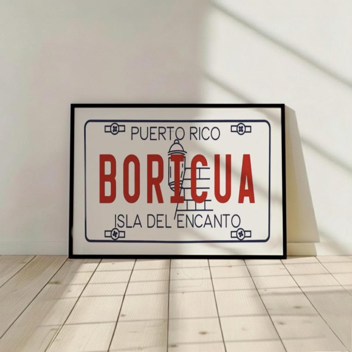 Puerto Rico Boricua Wall Art, Isla del Encanto Poster, Puerto Rican Pride Latino Print