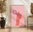 Feminist Art Print: Women Empowerment, Pink Decor