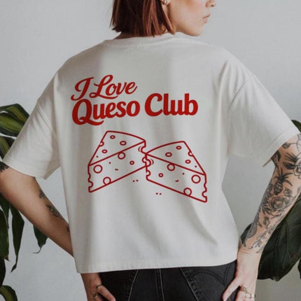 I Love Queso Shirt, Funny Cheese Lover Gift, Taco Tuesday Unisex Tee