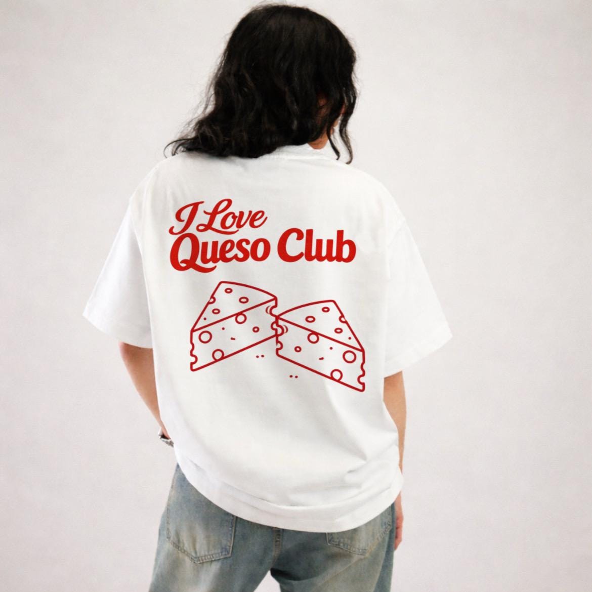 T-shirt « I Love Queso », cadeau amusant pour les amateurs de fromage, t-shirt unisexe pour le Taco Tuesday