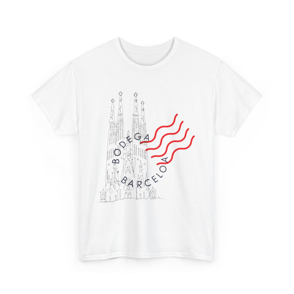 Barcelona Spain Shirt, Sagrada Familia Cultural Travel Graphic Tee Gaudi Building Art