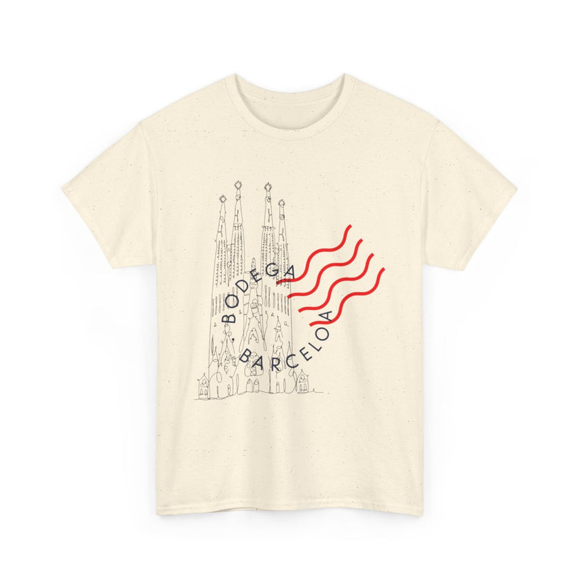 Barcelona Spain Shirt, Sagrada Familia Cultural Travel Graphic Tee Gaudi Building Art