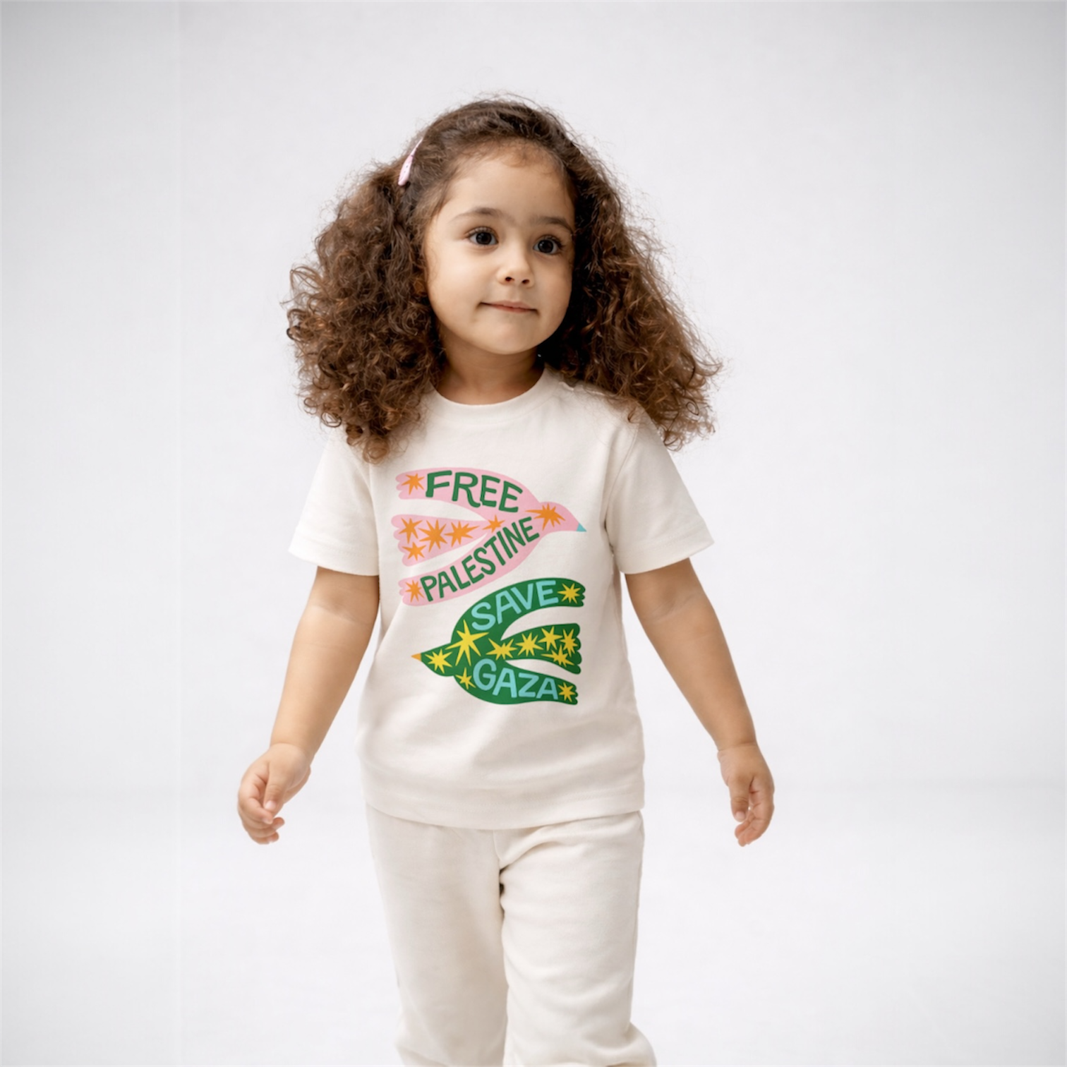 Free Palestine Kids Shirt Save Gaza Toddler Tee Activist Graphic Gift Unisex Cotton Top