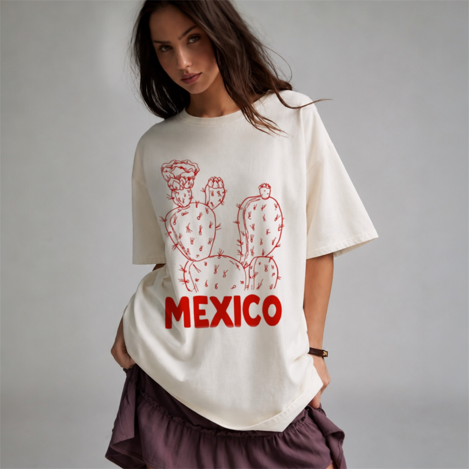 Mexico Cactus Shirt Mexican Heritage Tee Desert Graphic Travel Souvenir Gift